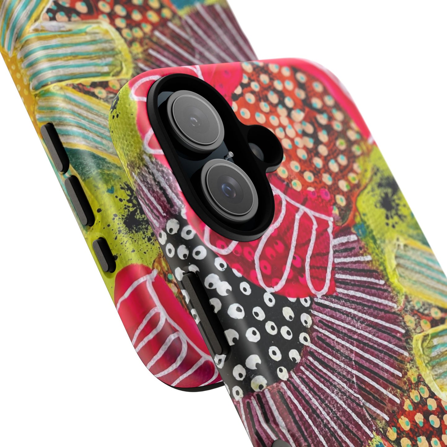 Protective Phone Case — Modern Floral Abstract Design