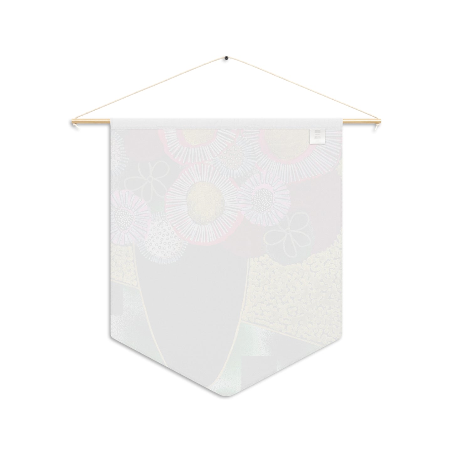 Decorative Pennant Flag — 18"×21" Poly Twill Wall Banner (One-Sided)