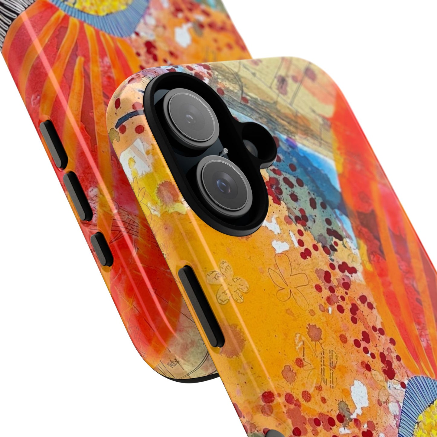 Protective Phone Case — Modern Floral Abstract Design