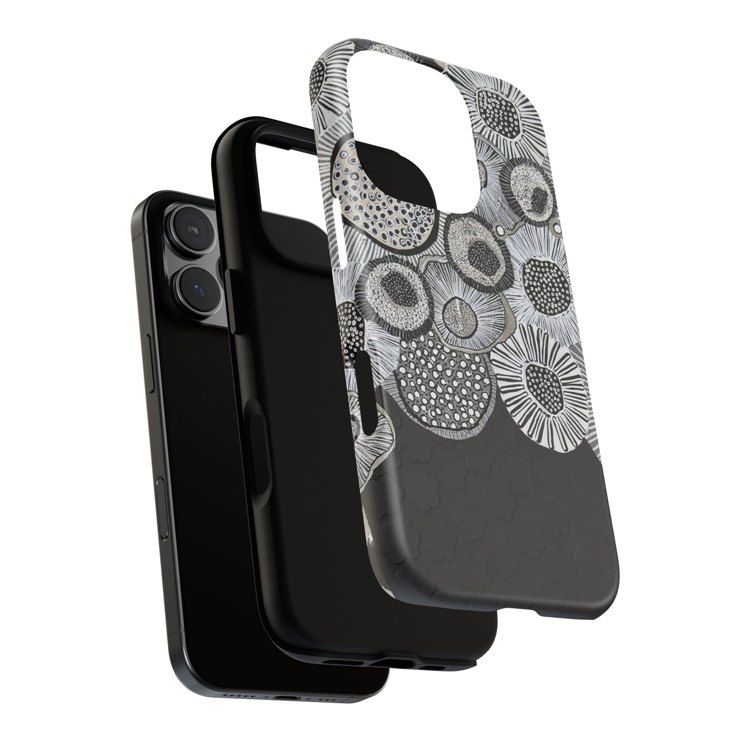 Protective Phone Case — Modern Floral Abstract Design