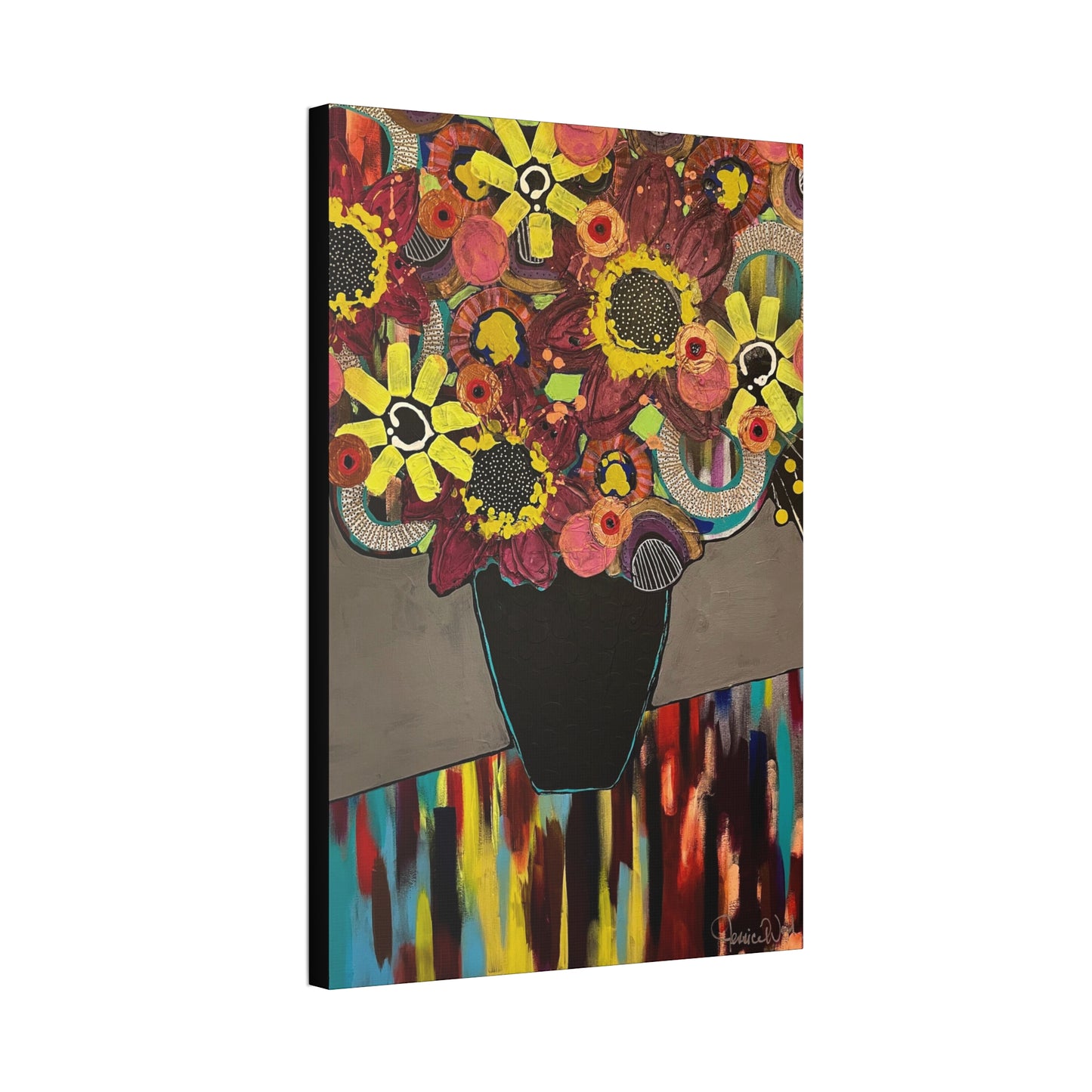 Canvas Print. Floral Still Life by Jessica Wood Artist