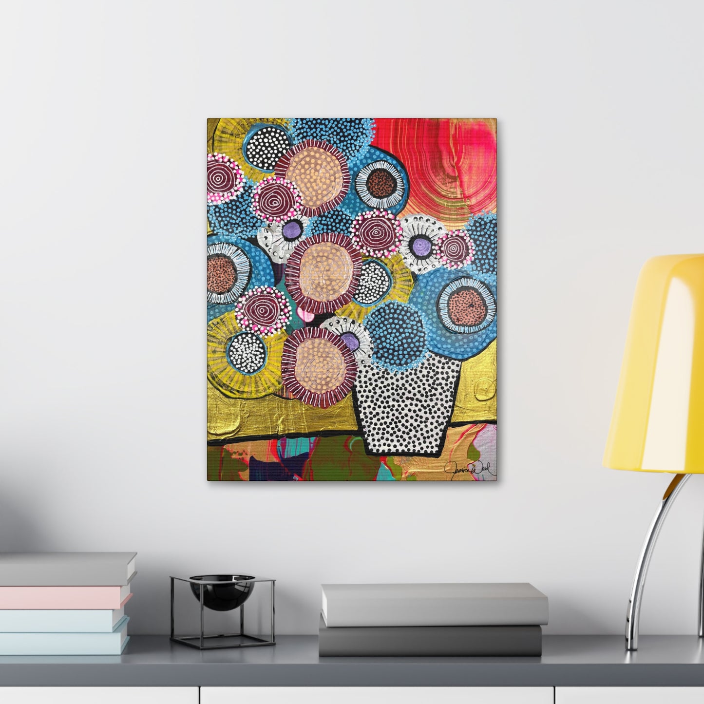 Canvas Print. Floral Still Life by Jessica Wood Artist