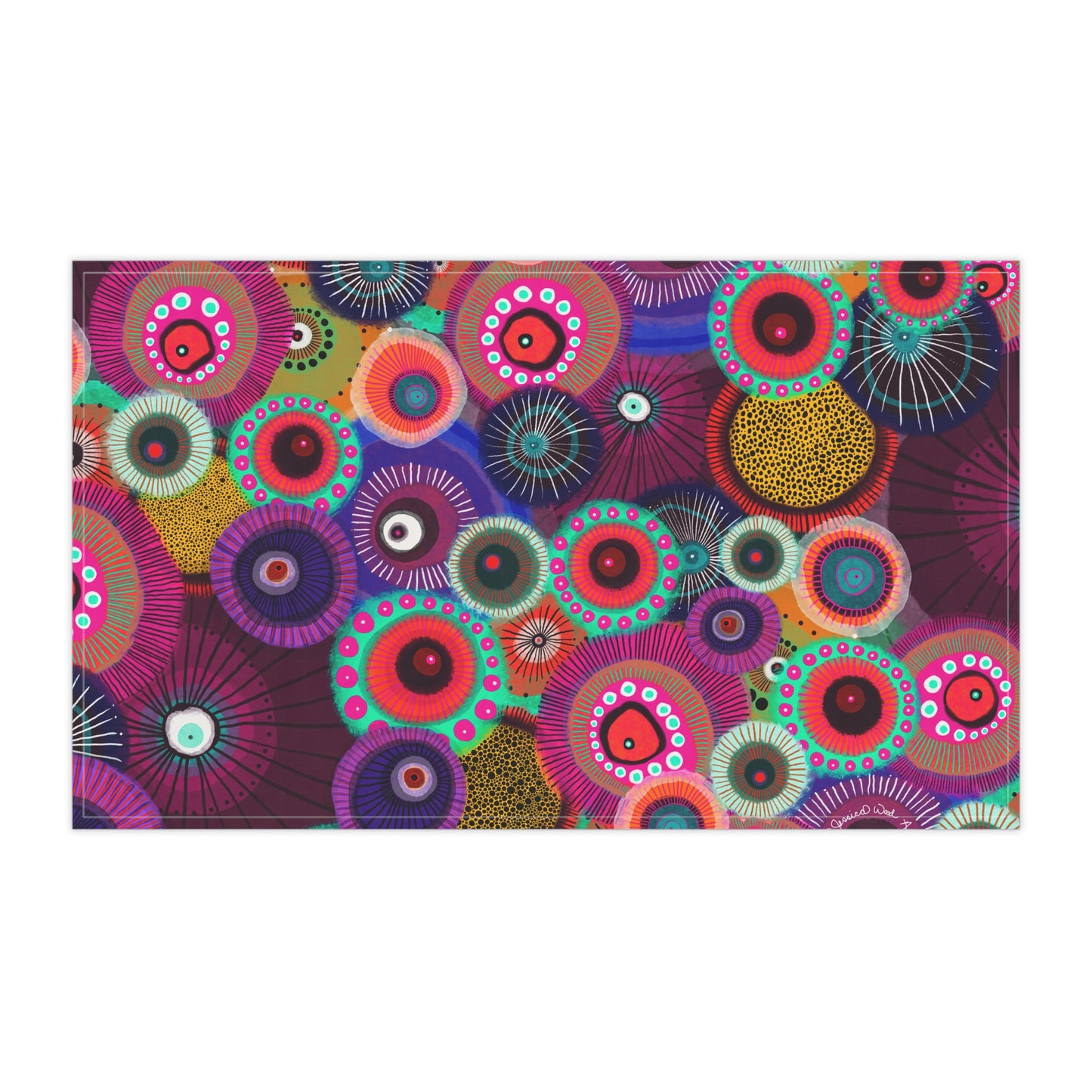 Jessica Wood Artist Tea Towel