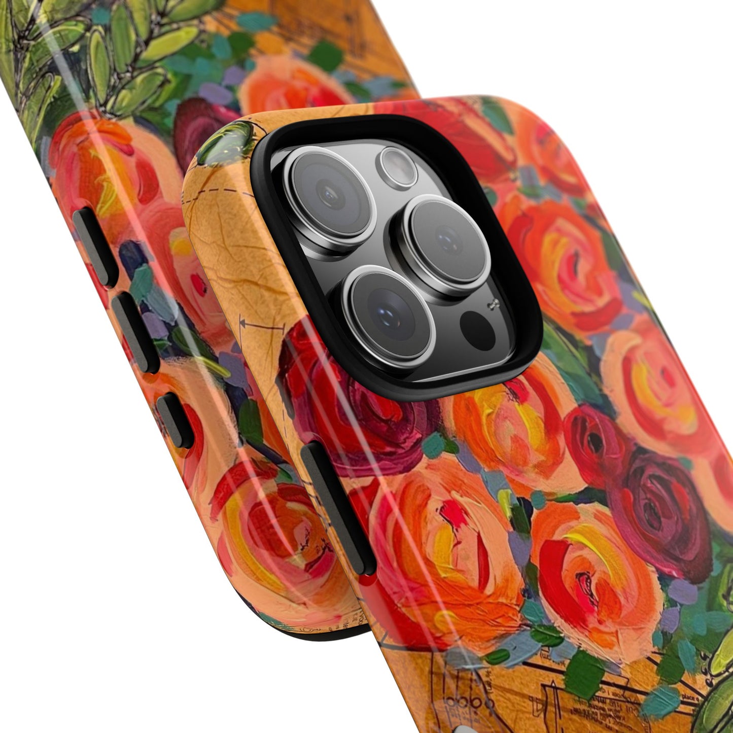 Protective Phone Case — Modern Floral Abstract Design