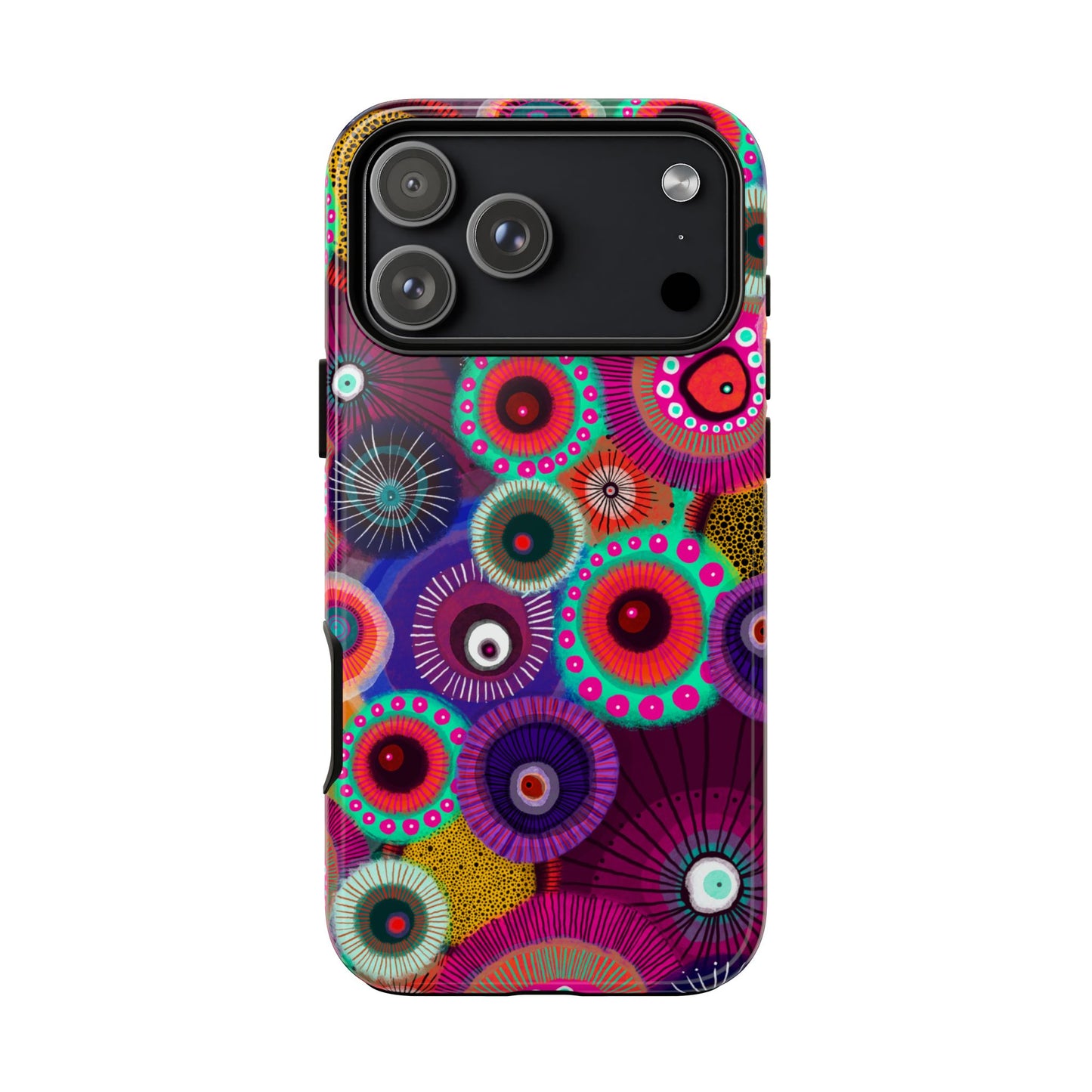Protective Phone Case — Modern Floral Abstract Design