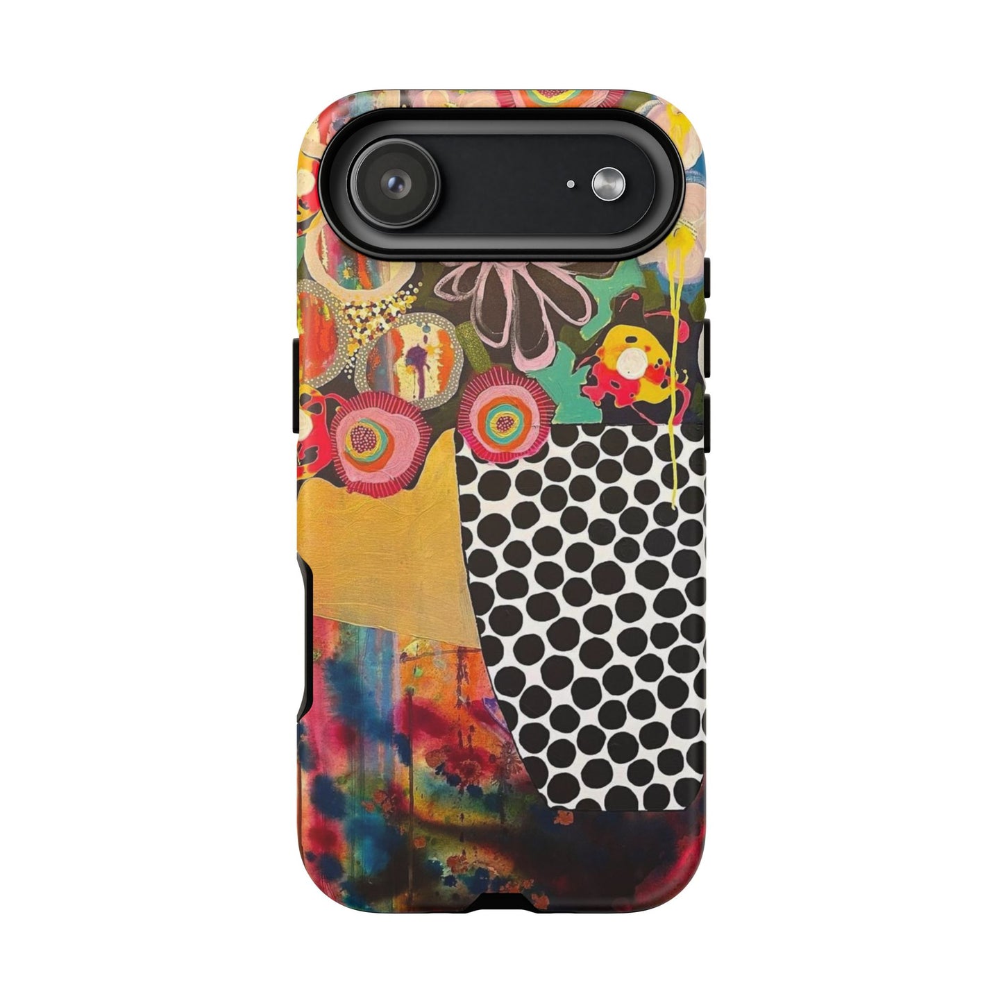 Protective Phone Case — Modern Floral Abstract Design