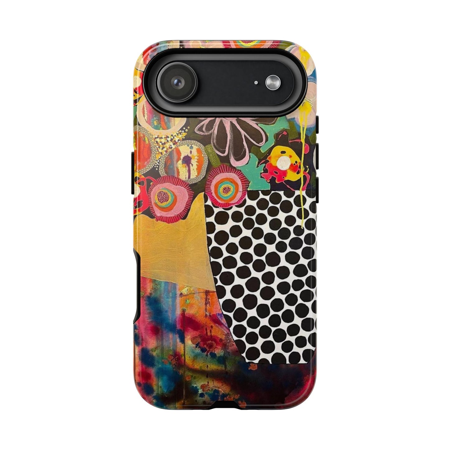 Protective Phone Case — Modern Floral Abstract Design