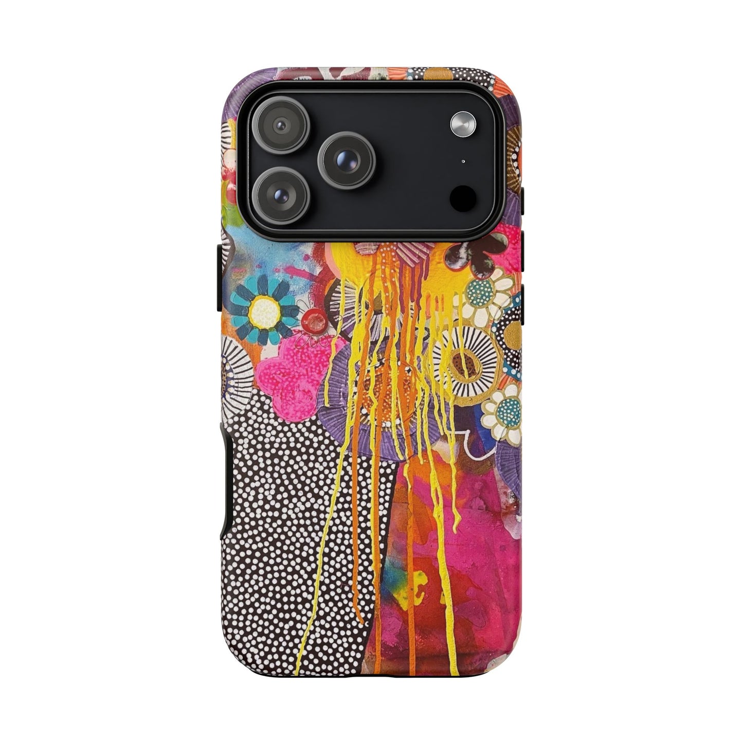 Protective Phone Case — Modern Floral Abstract Design