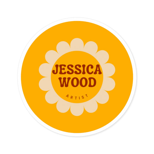 Jessica Wood Artist Round Sticker