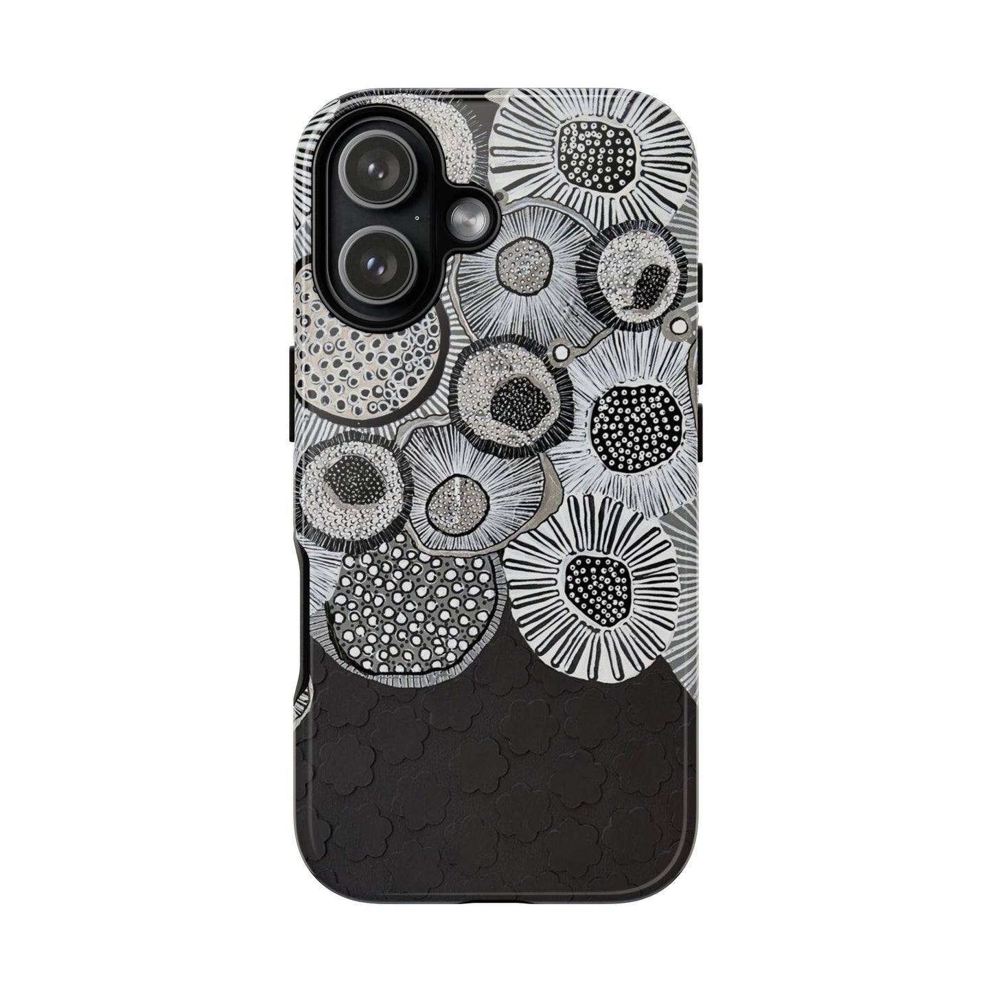 Protective Phone Case — Modern Floral Abstract Design