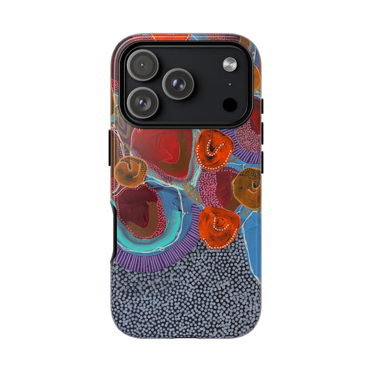 Protective Phone Case — Modern Floral Abstract Design
