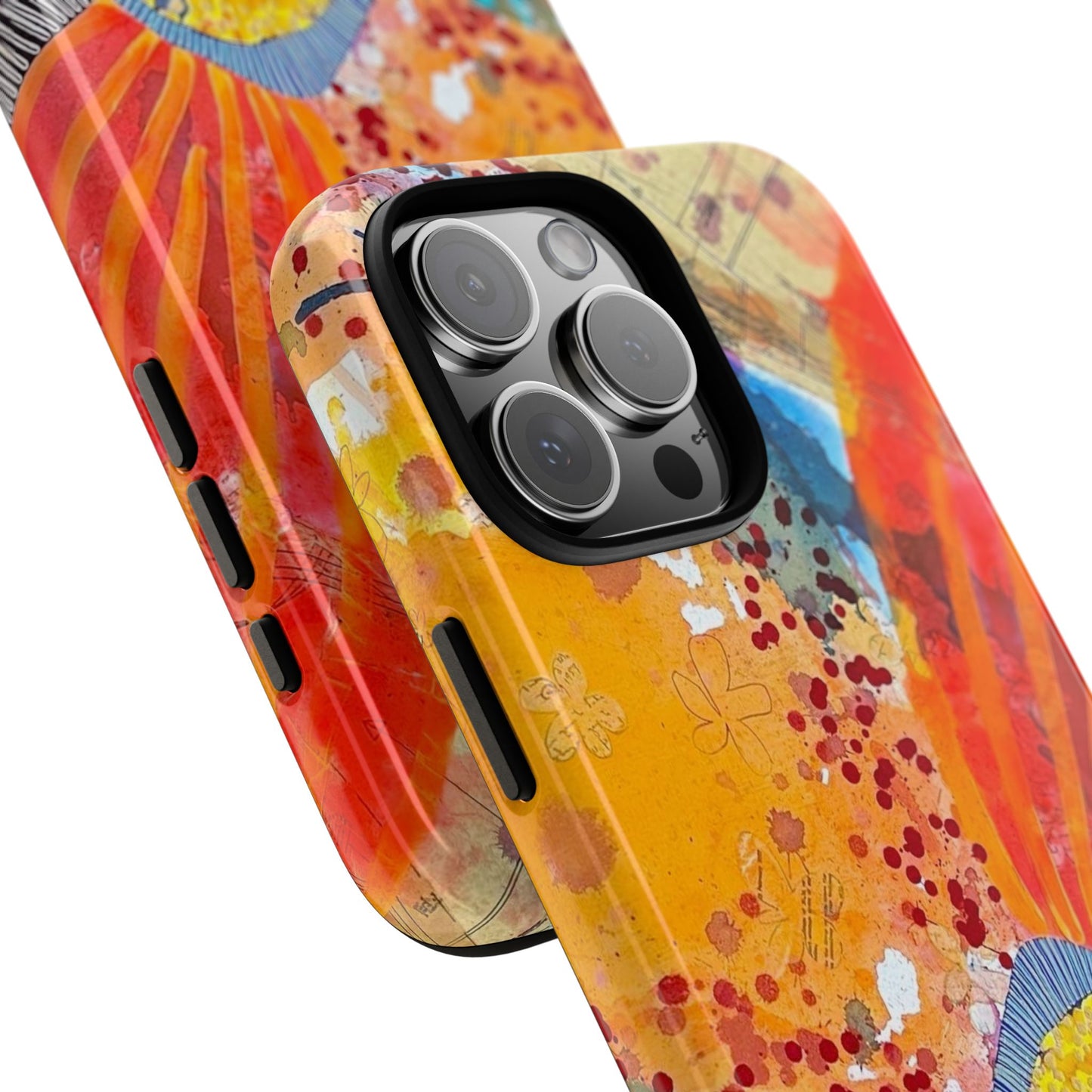 Protective Phone Case — Modern Floral Abstract Design