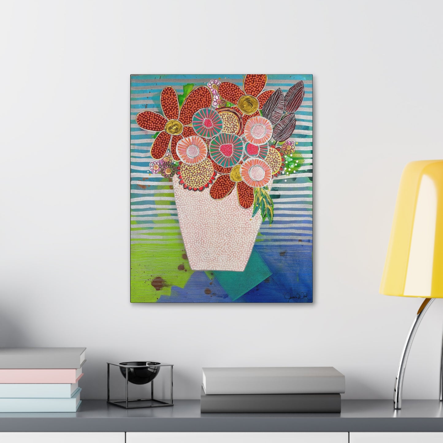 Canvas Print. Floral Still Life by Jessica Wood Artist