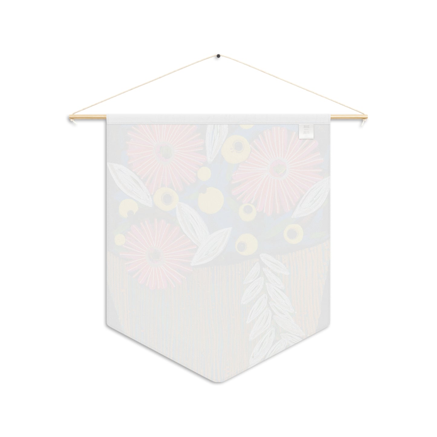 Decorative Pennant Flag — 18"×21" Poly Twill Wall Banner (One-Sided)