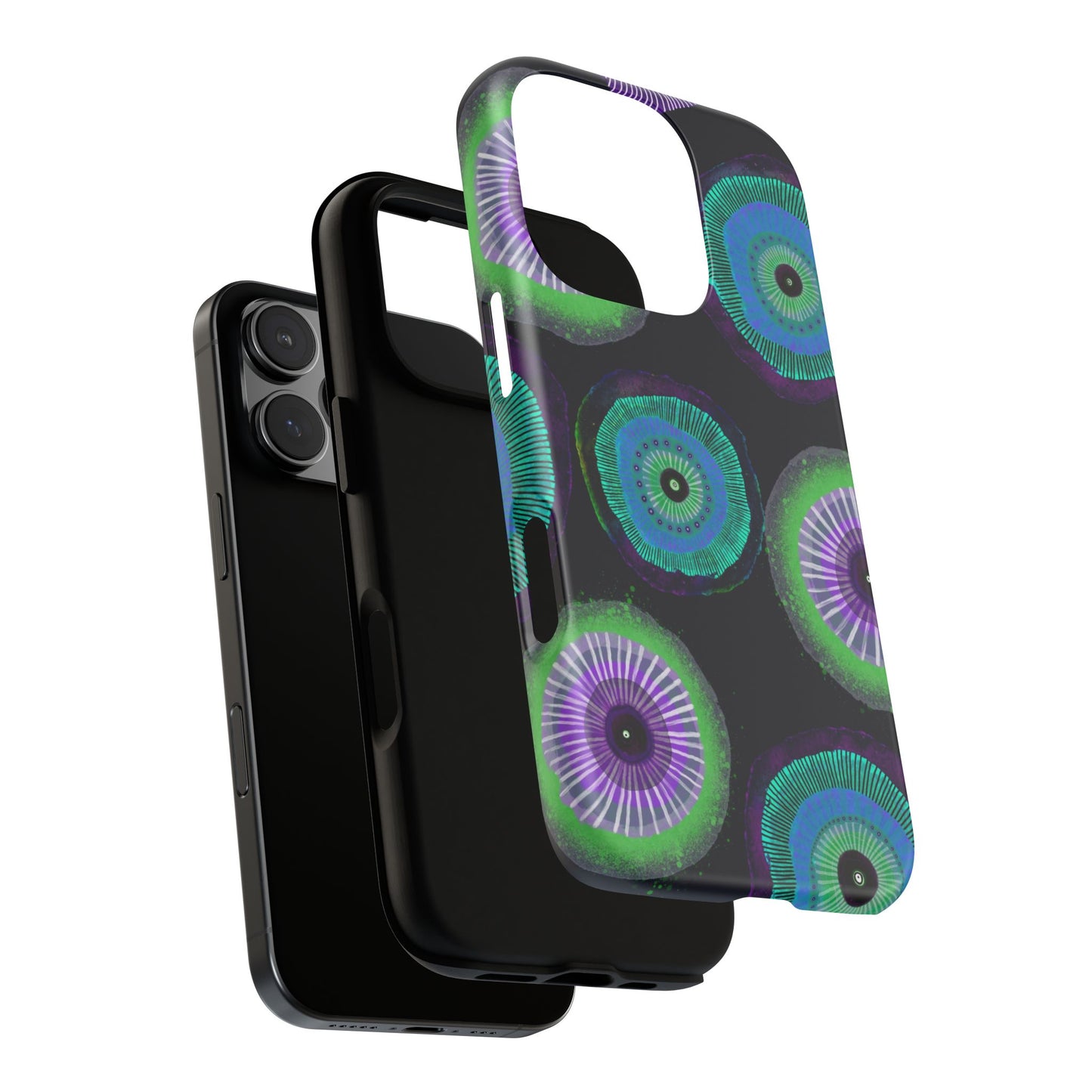 Protective Phone Case — Modern Floral Abstract Design