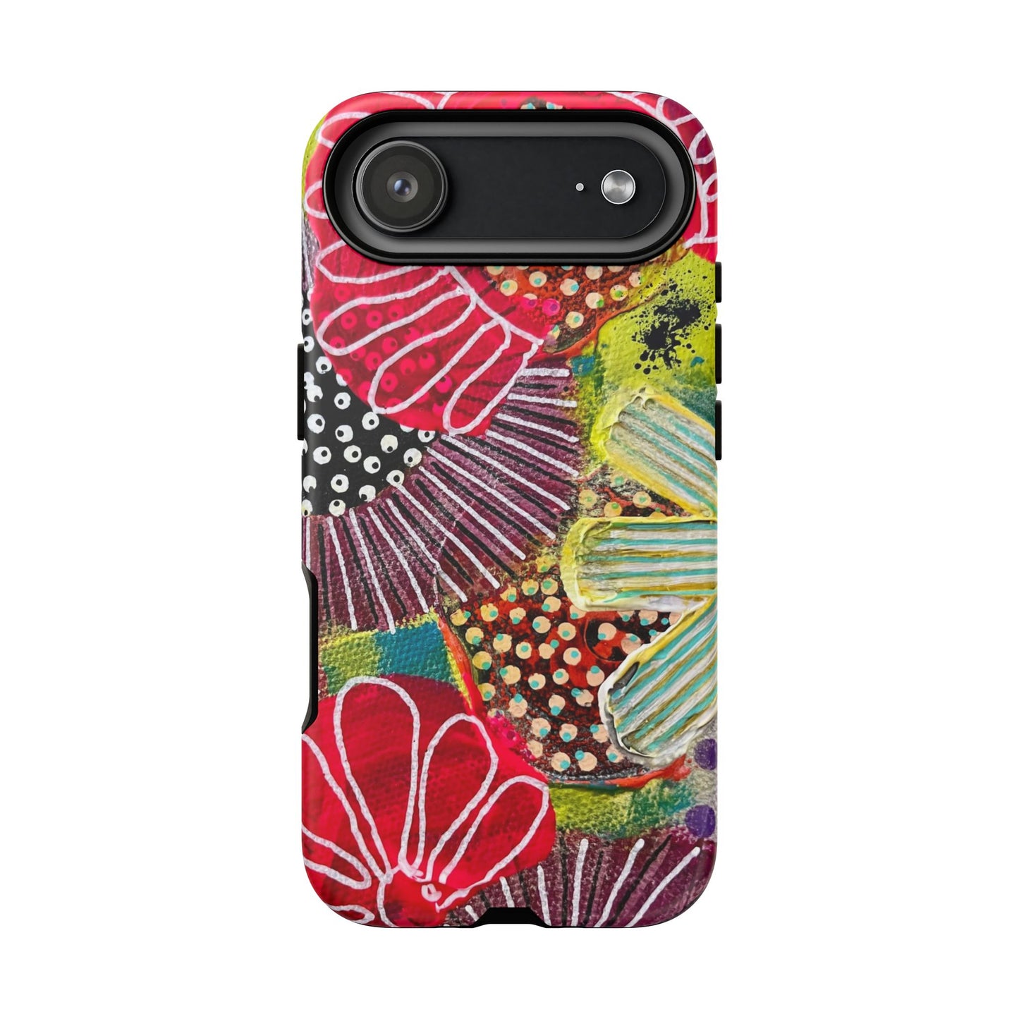 Protective Phone Case — Modern Floral Abstract Design