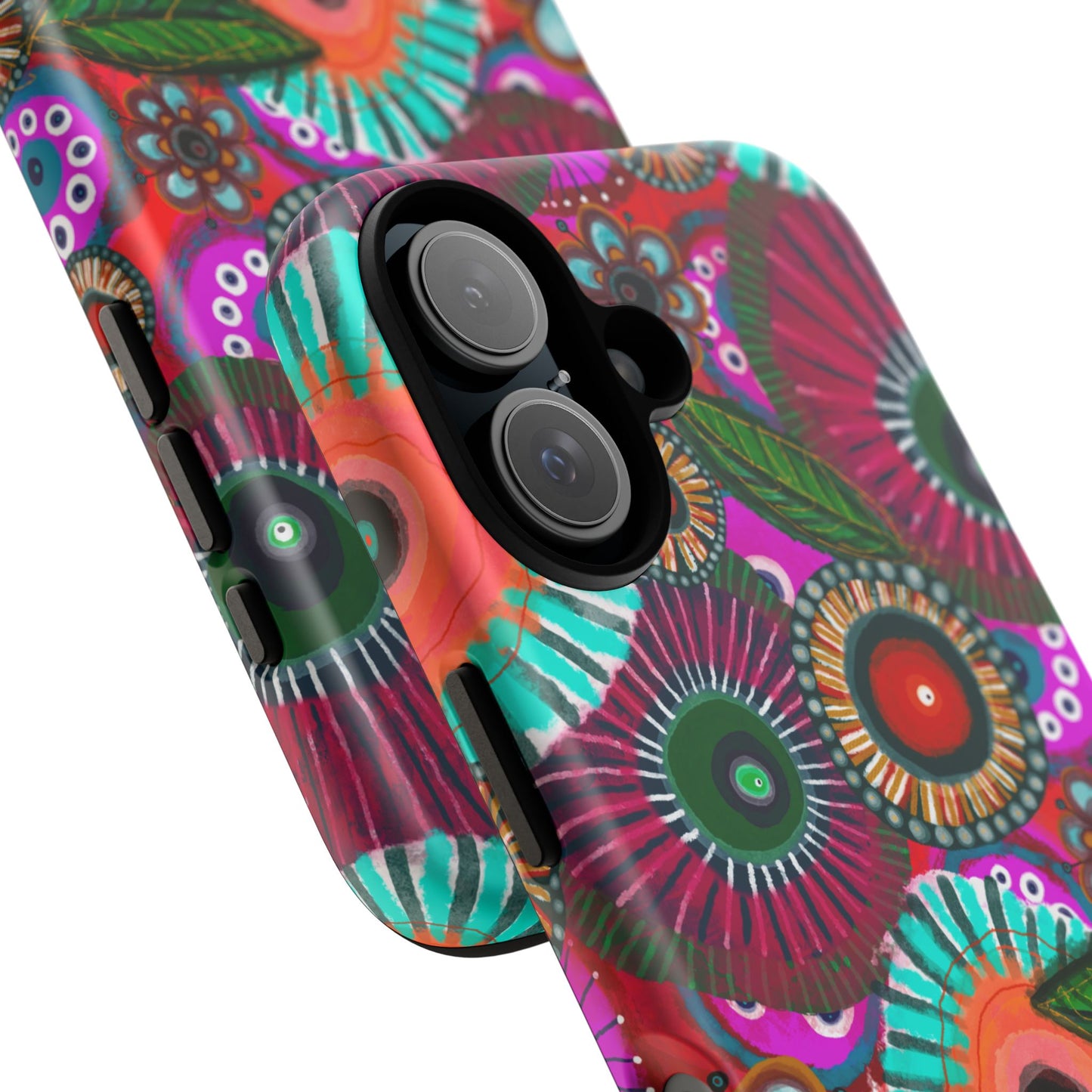 Protective Phone Case — Modern Floral Abstract Design