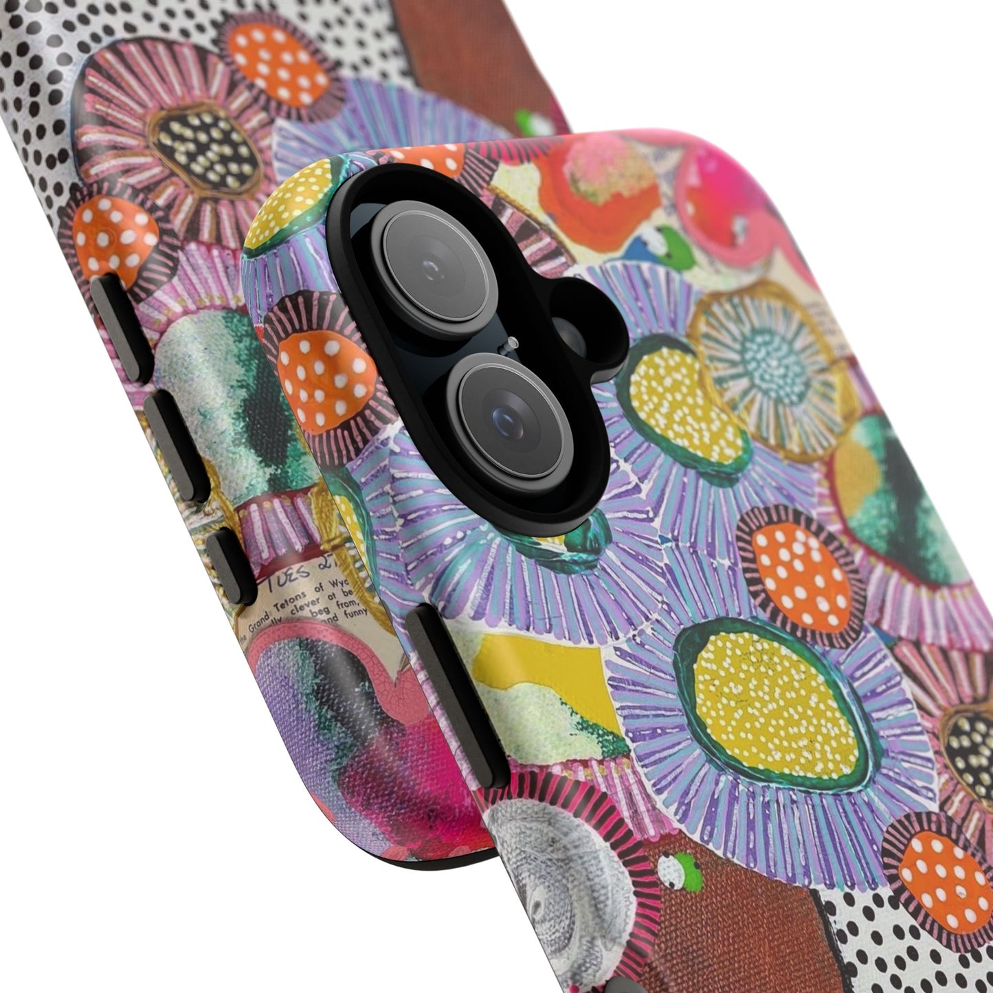Protective Phone Case — Modern Floral Abstract Design