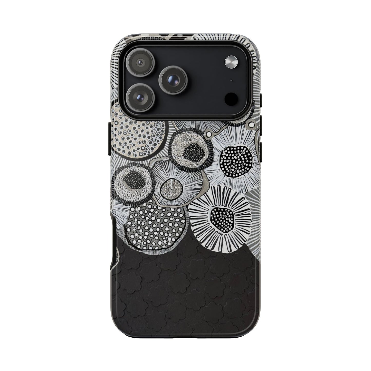 Protective Phone Case — Modern Floral Abstract Design