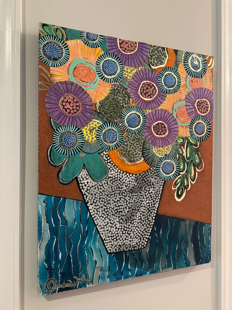 Take Me to the Sea- 24"x30" Mixed Media on Canvas