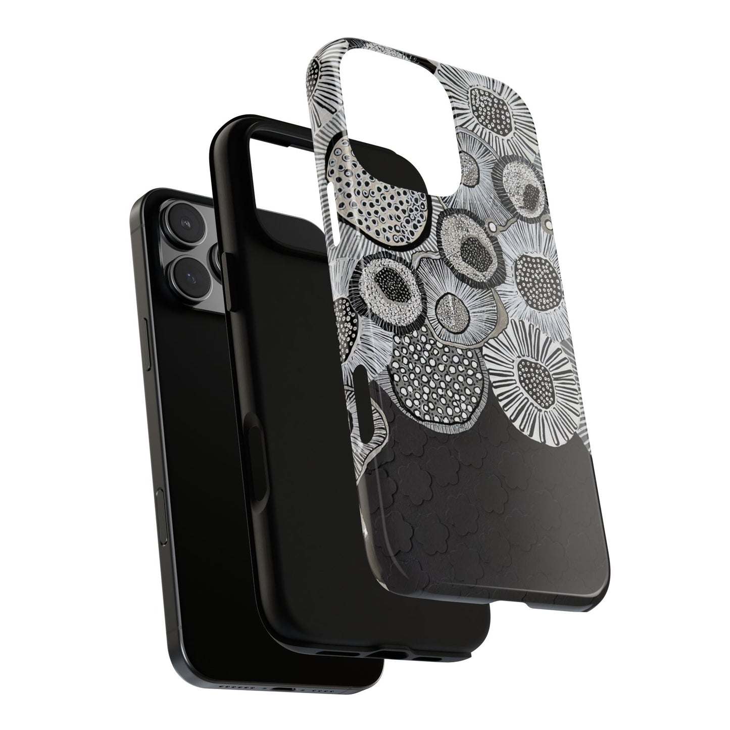 Protective Phone Case — Modern Floral Abstract Design