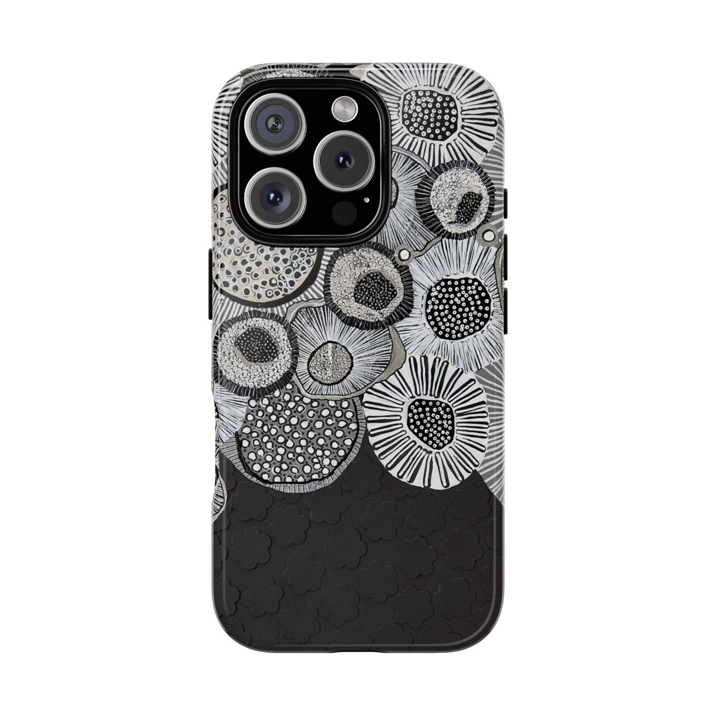 Protective Phone Case — Modern Floral Abstract Design