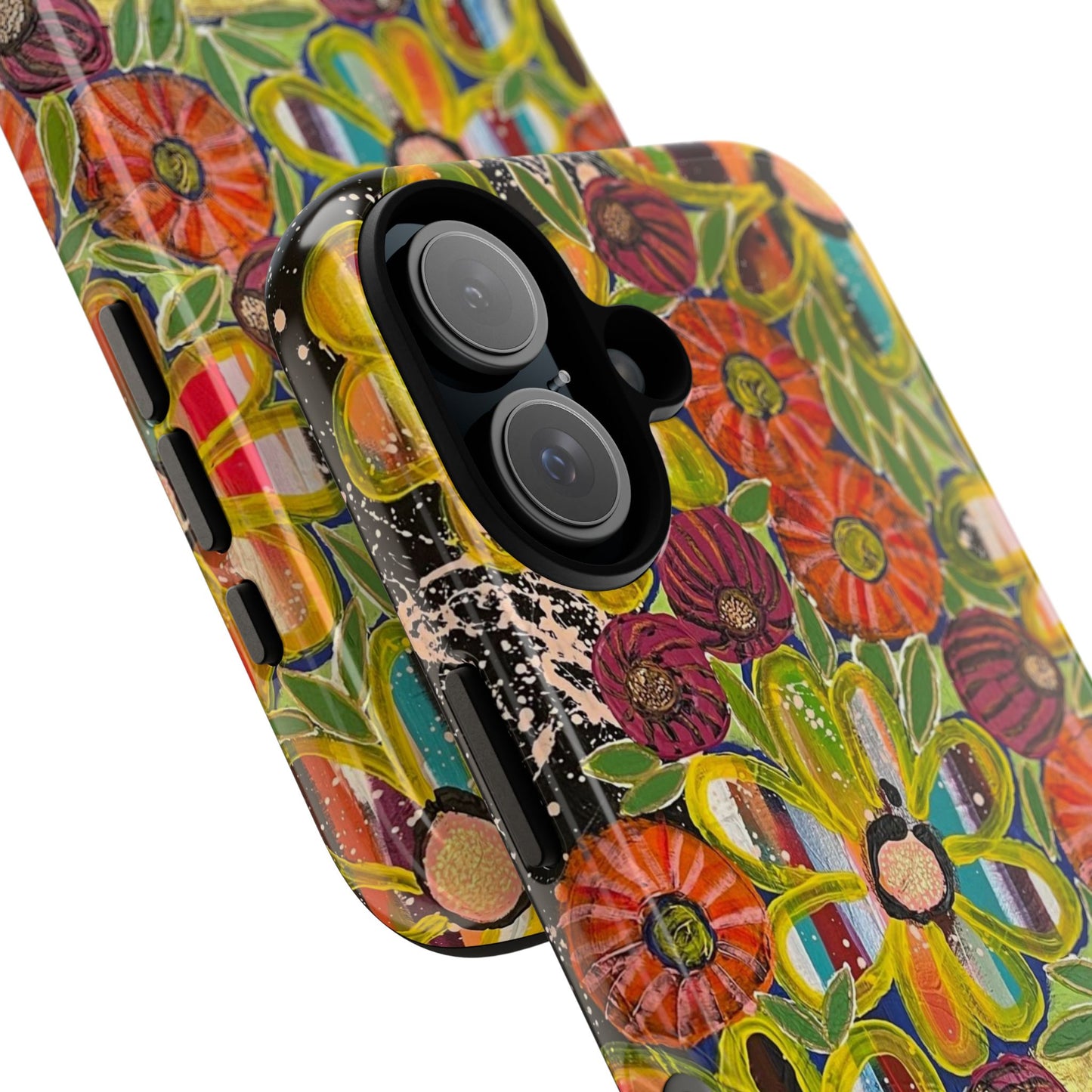 Protective Phone Case — Modern Floral Abstract Design