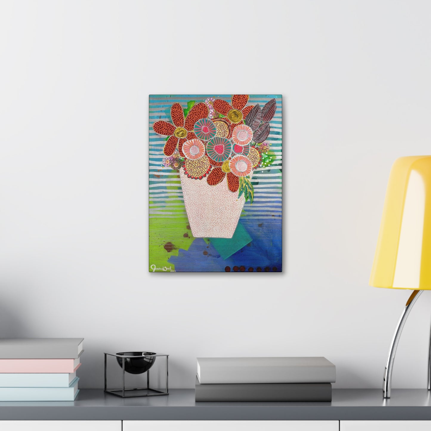 Canvas Print. Floral Still Life by Jessica Wood Artist