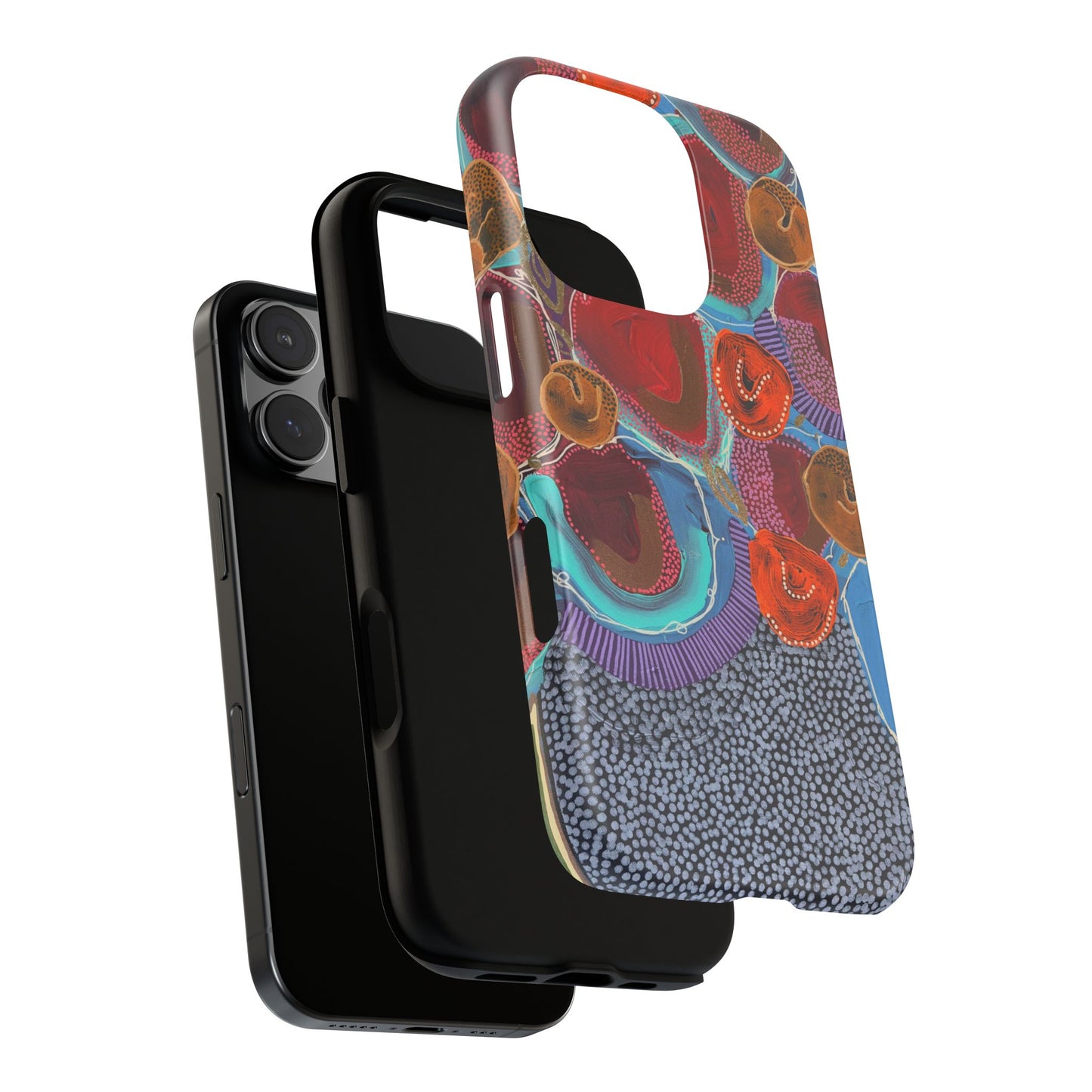 Protective Phone Case — Modern Floral Abstract Design