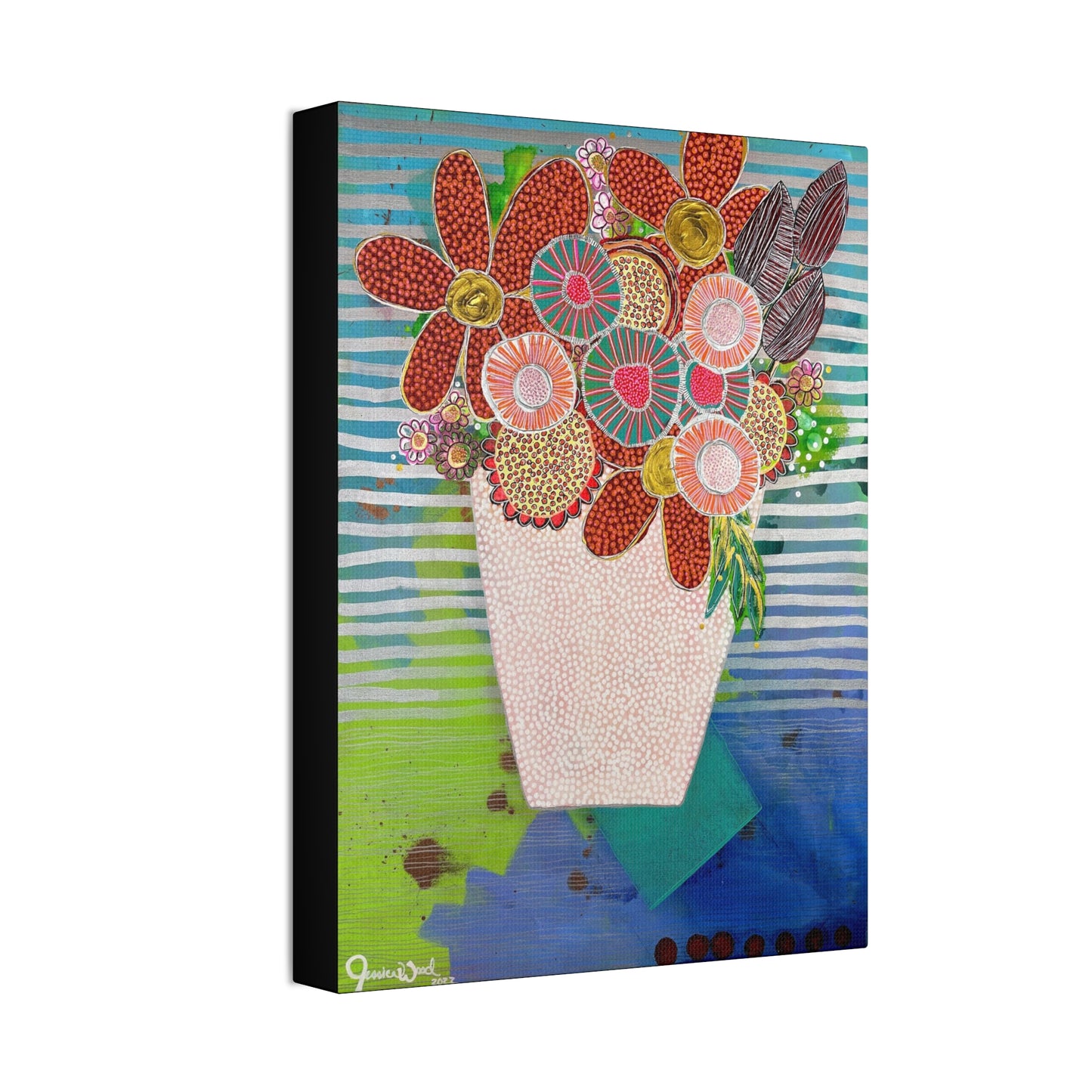 Canvas Print. Floral Still Life by Jessica Wood Artist