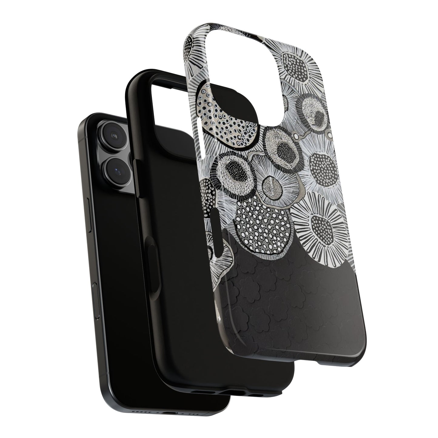 Protective Phone Case — Modern Floral Abstract Design