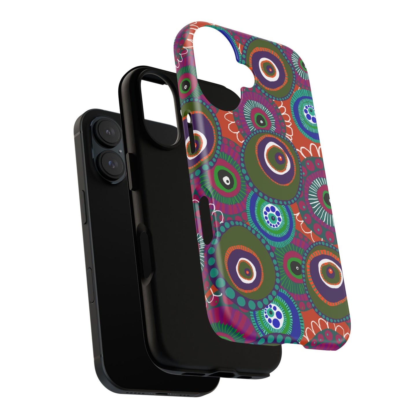 Protective Phone Case — Modern Floral Abstract Design