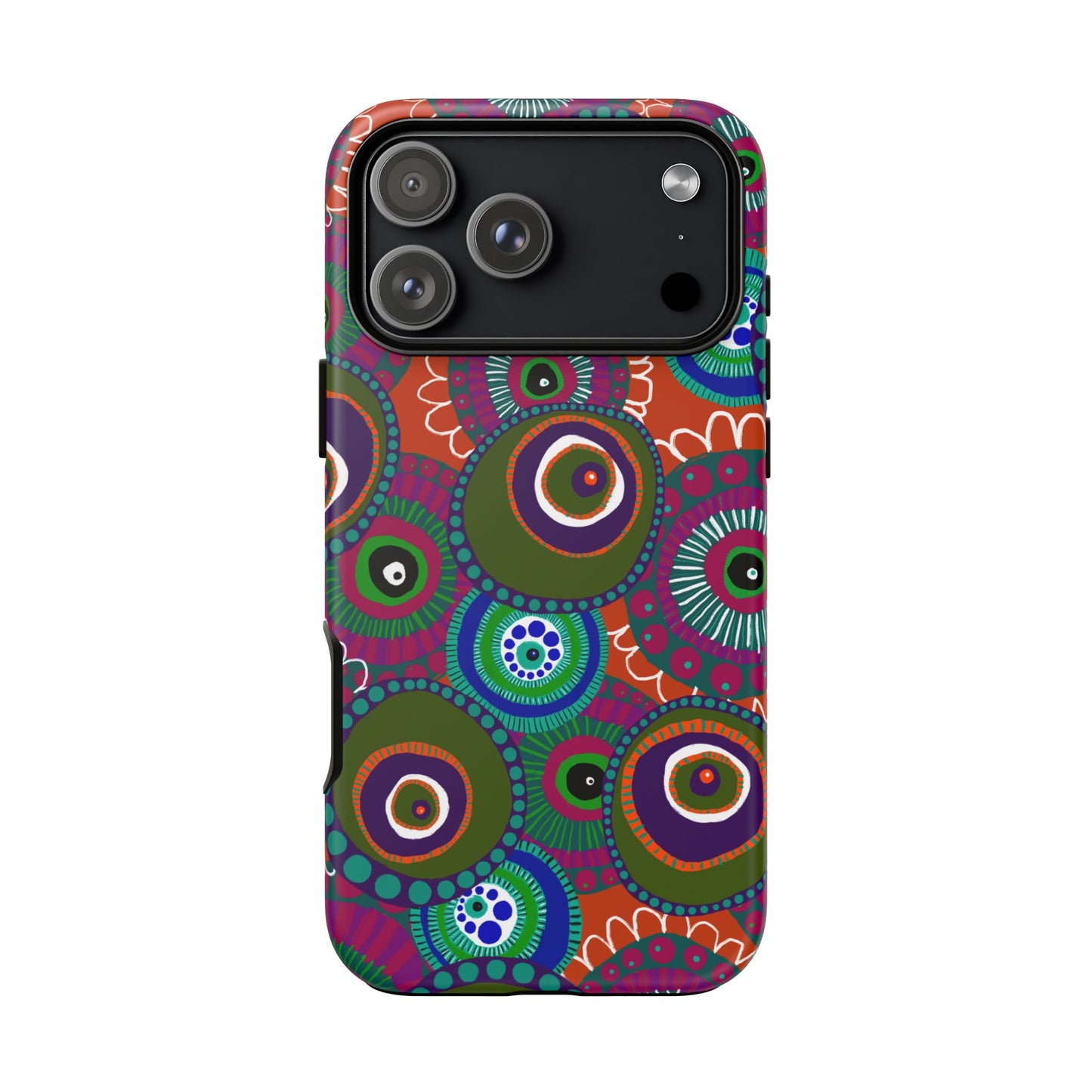 Protective Phone Case — Modern Floral Abstract Design