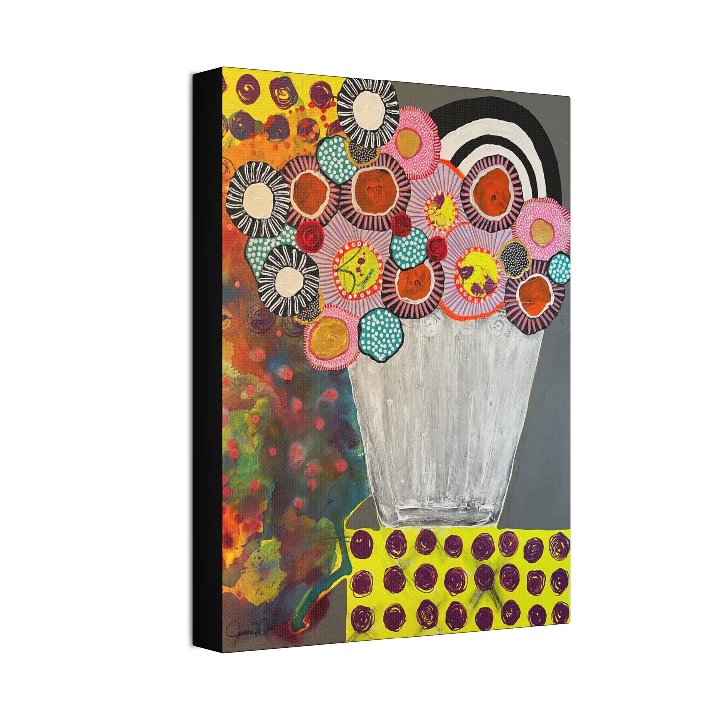 Canvas Print. Floral Still Life by Jessica Wood Artist