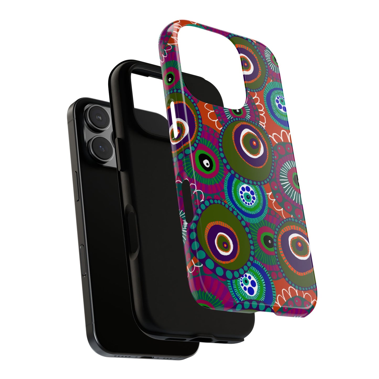 Protective Phone Case — Modern Floral Abstract Design