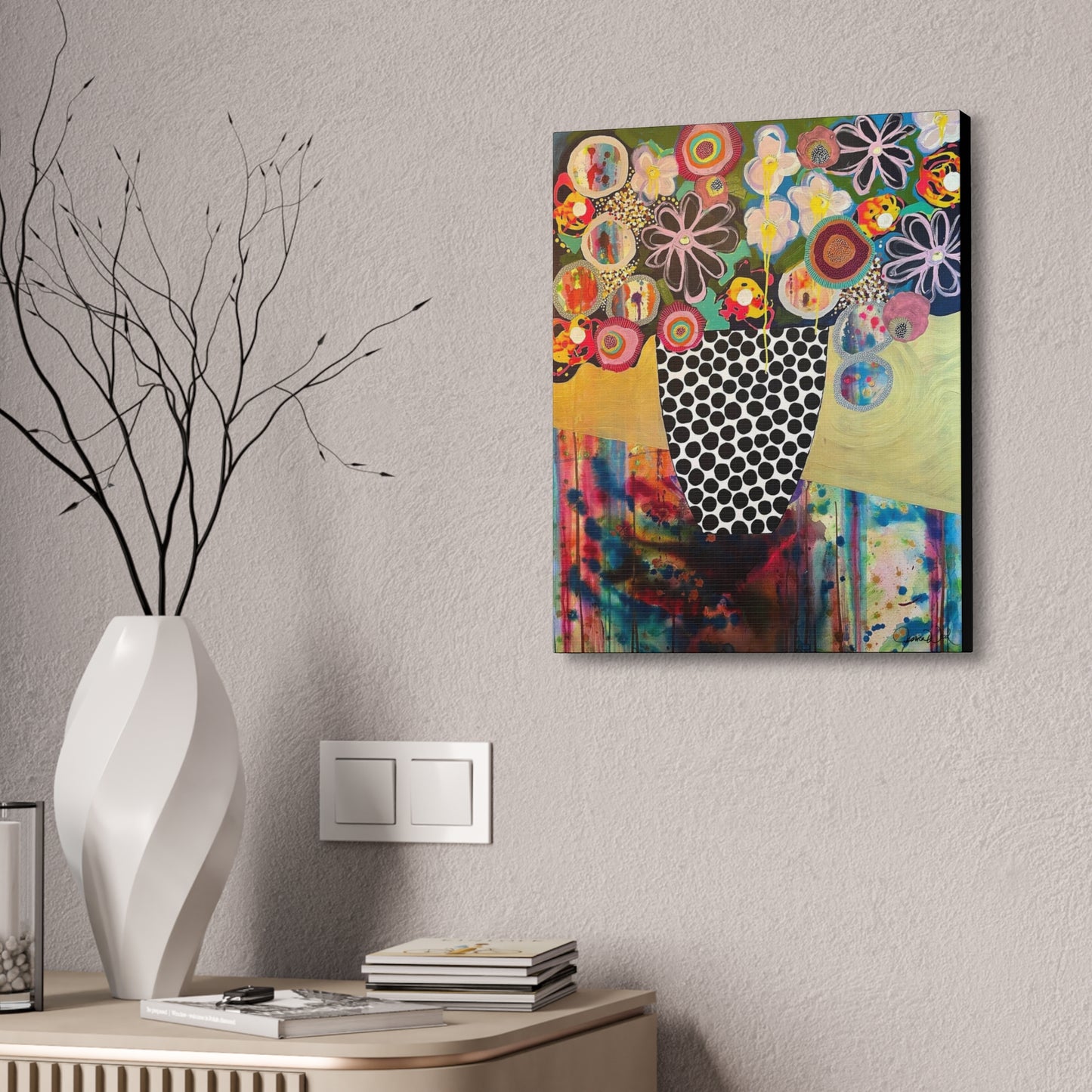 Canvas Print. Floral Still Life by Jessica Wood Artist