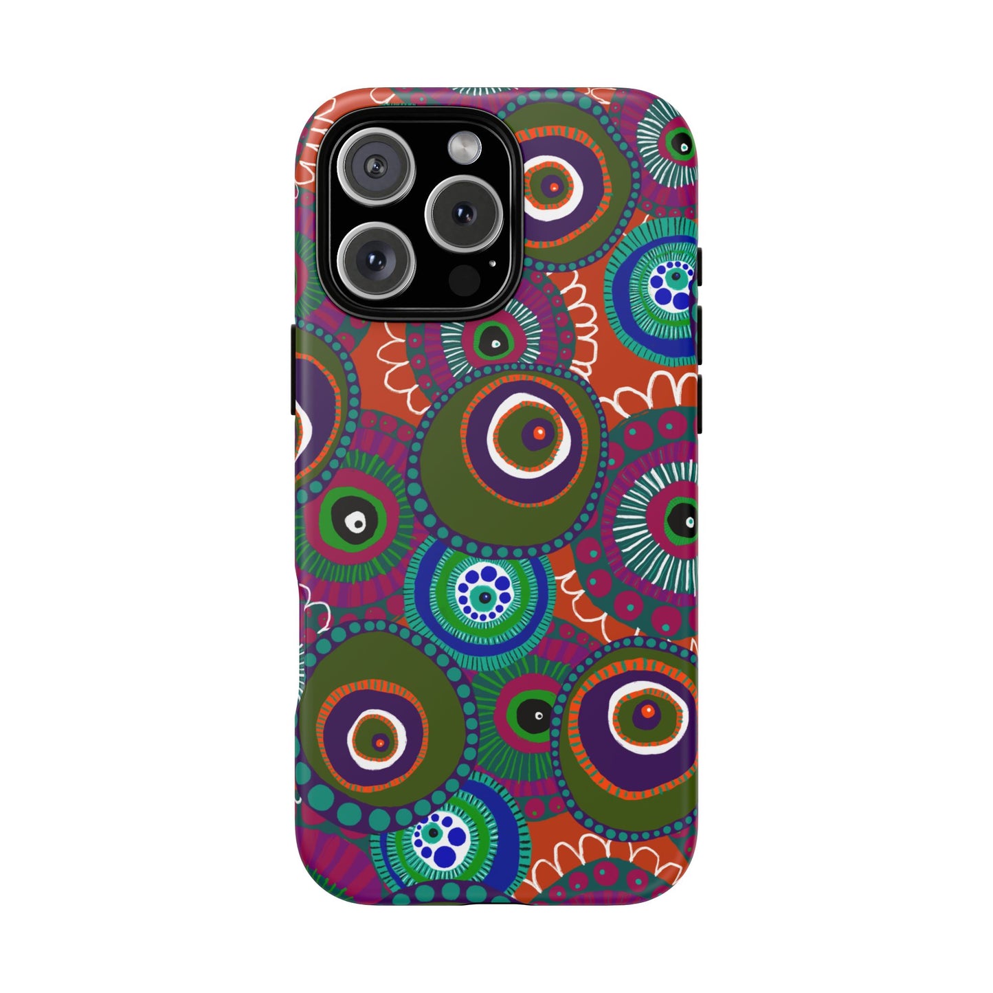 Protective Phone Case — Modern Floral Abstract Design