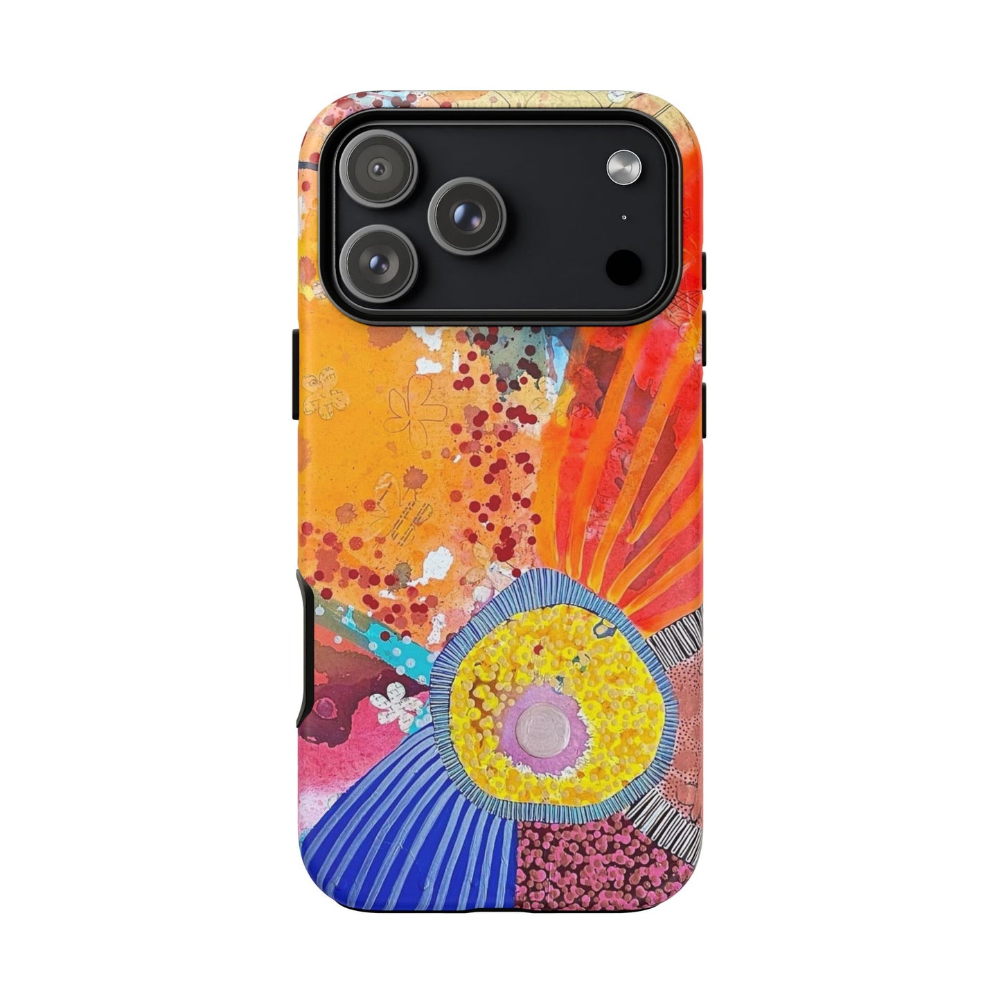 Protective Phone Case — Modern Floral Abstract Design