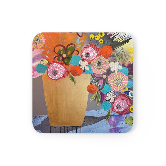 Square Cork Back Coaster