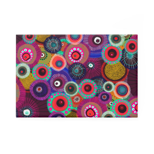Floral Rectangular Refrigerator Magnet