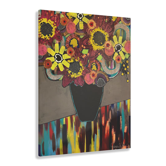 Acrylic Print, Floral Still Life by Jessica Wood Artist