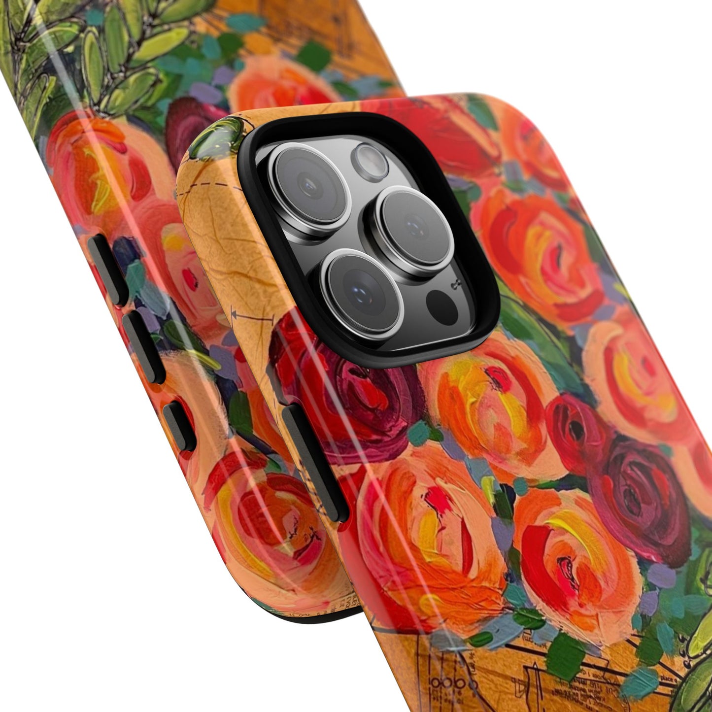 Protective Phone Case — Modern Floral Abstract Design