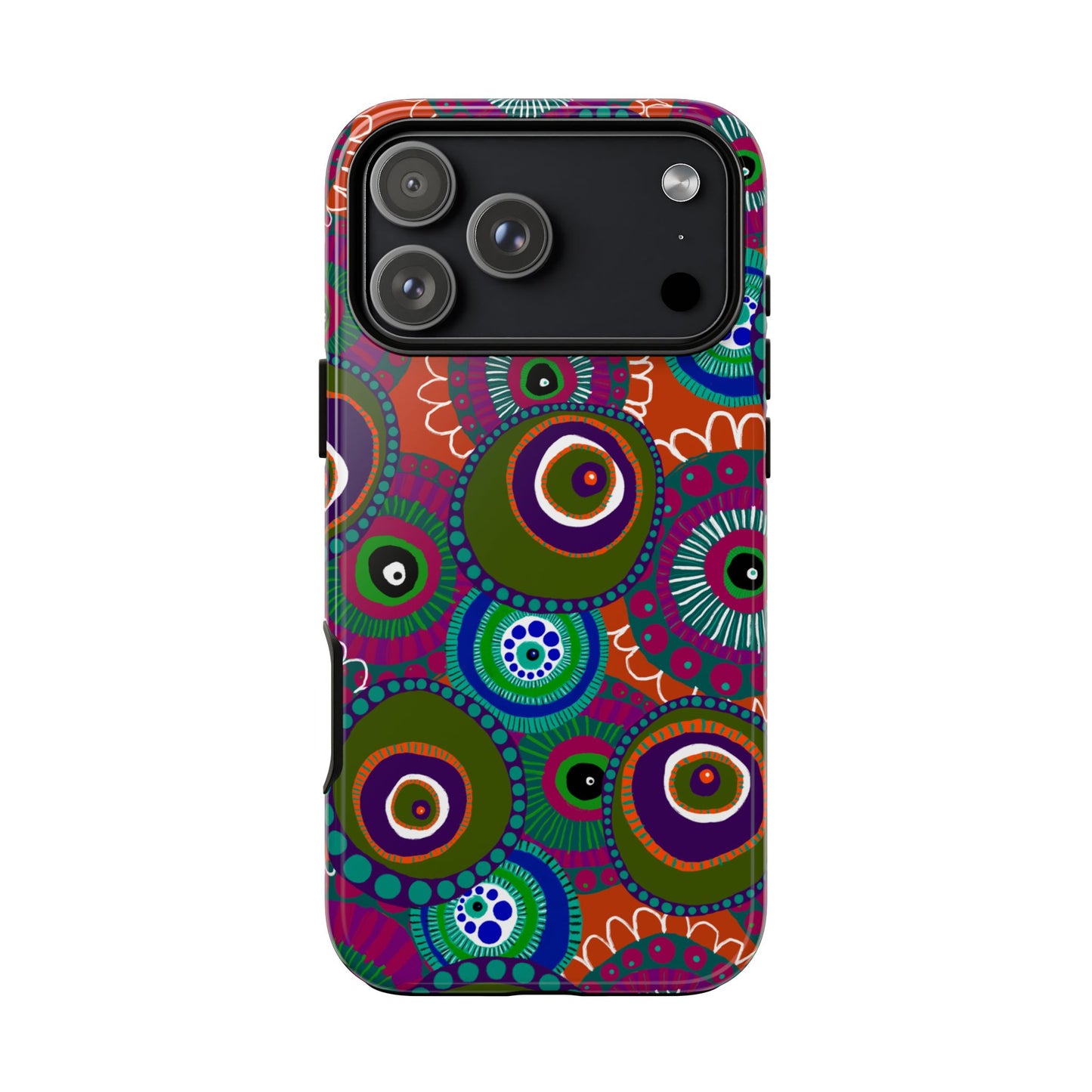 Protective Phone Case — Modern Floral Abstract Design