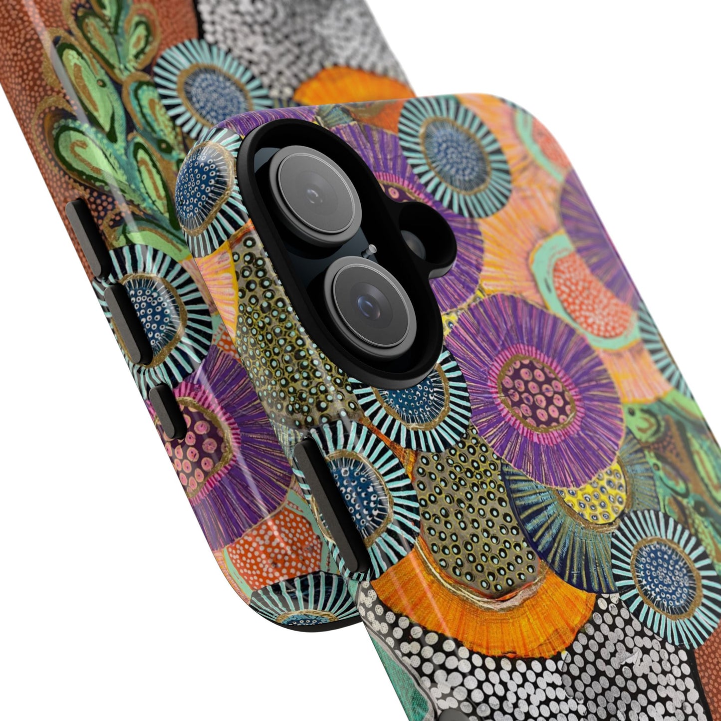 Protective Phone Case — Modern Floral Abstract Design