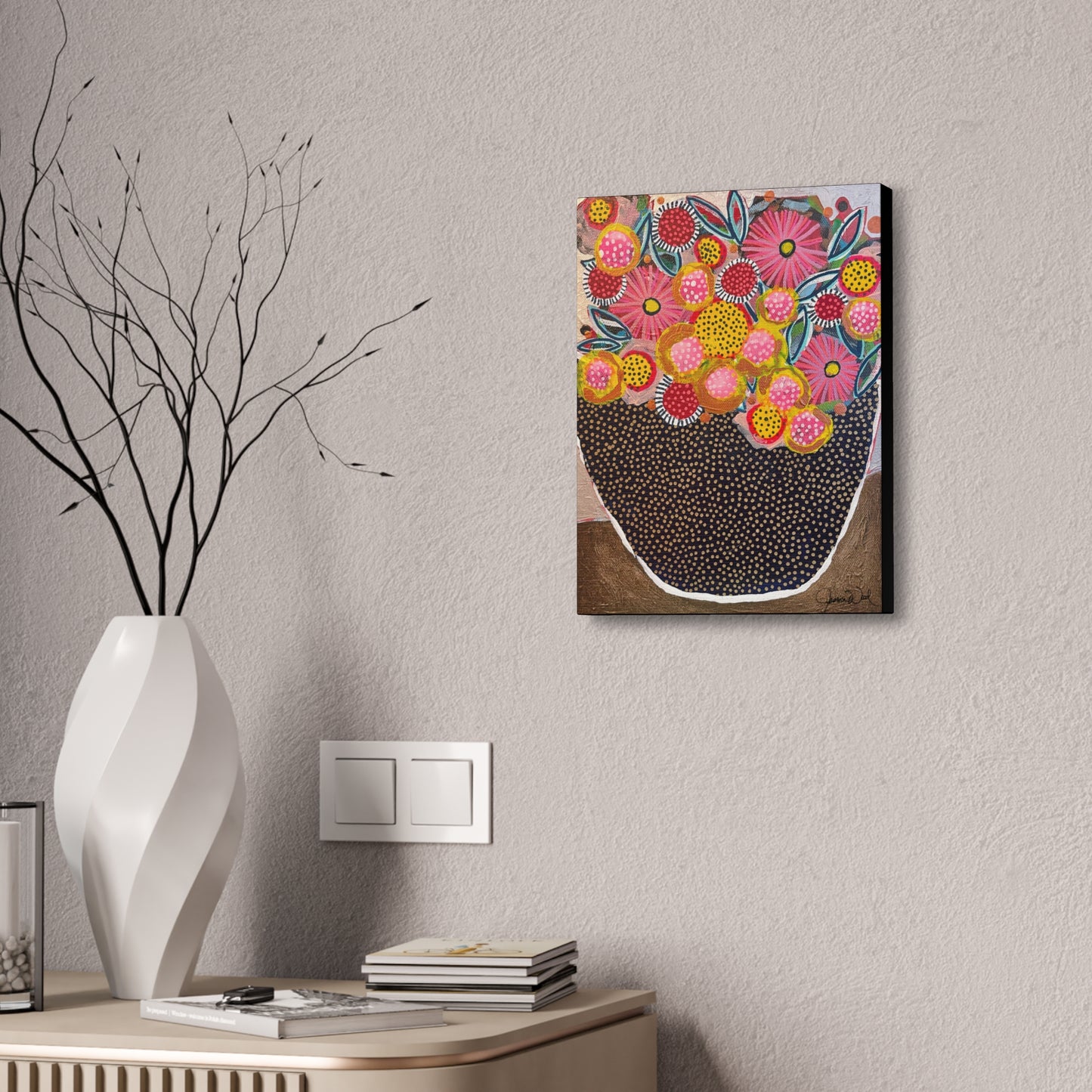 Canvas Print. Floral Still Life by Jessica Wood Artist