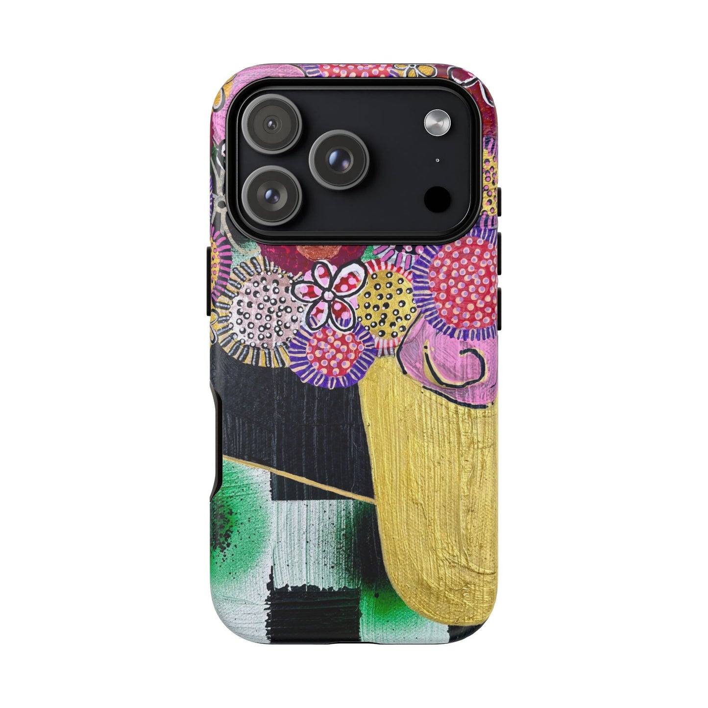 Protective Phone Case — Modern Floral Abstract Design