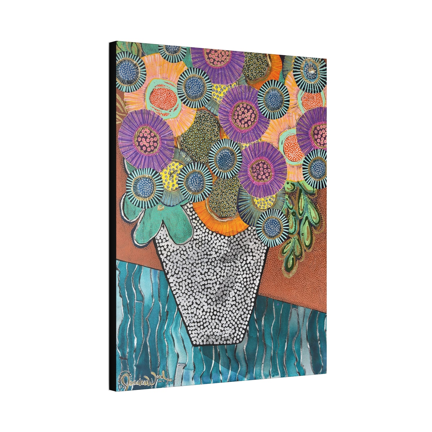 Canvas Print. Floral Still Life by Jessica Wood Artist
