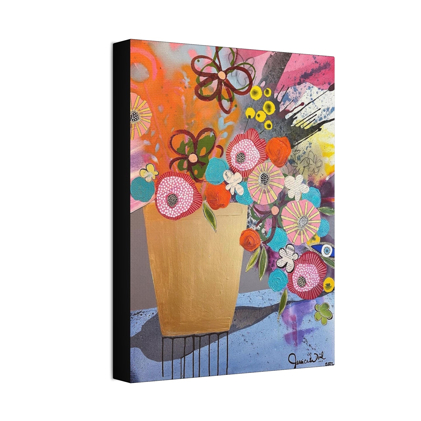 Canvas Print. Floral Still Life by Jessica Wood Artist