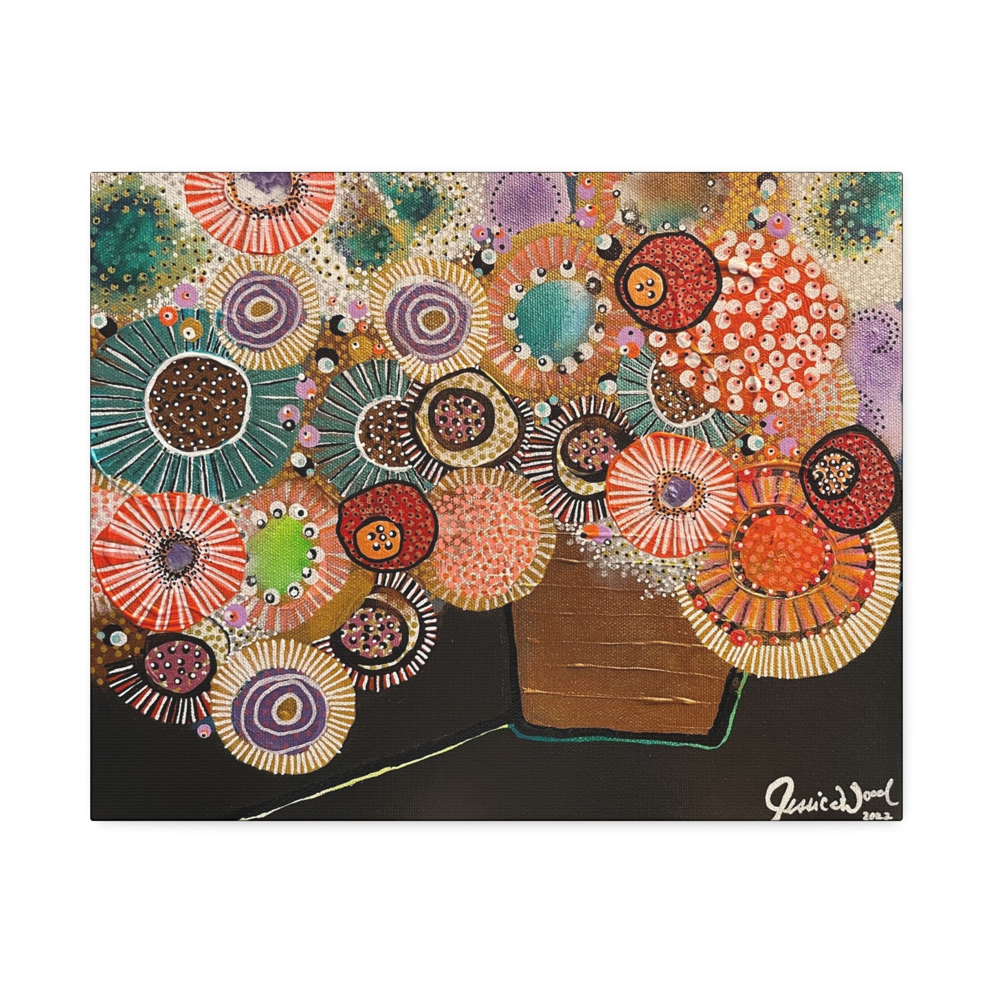 Canvas Print. Floral Still Life by Jessica Wood Artist