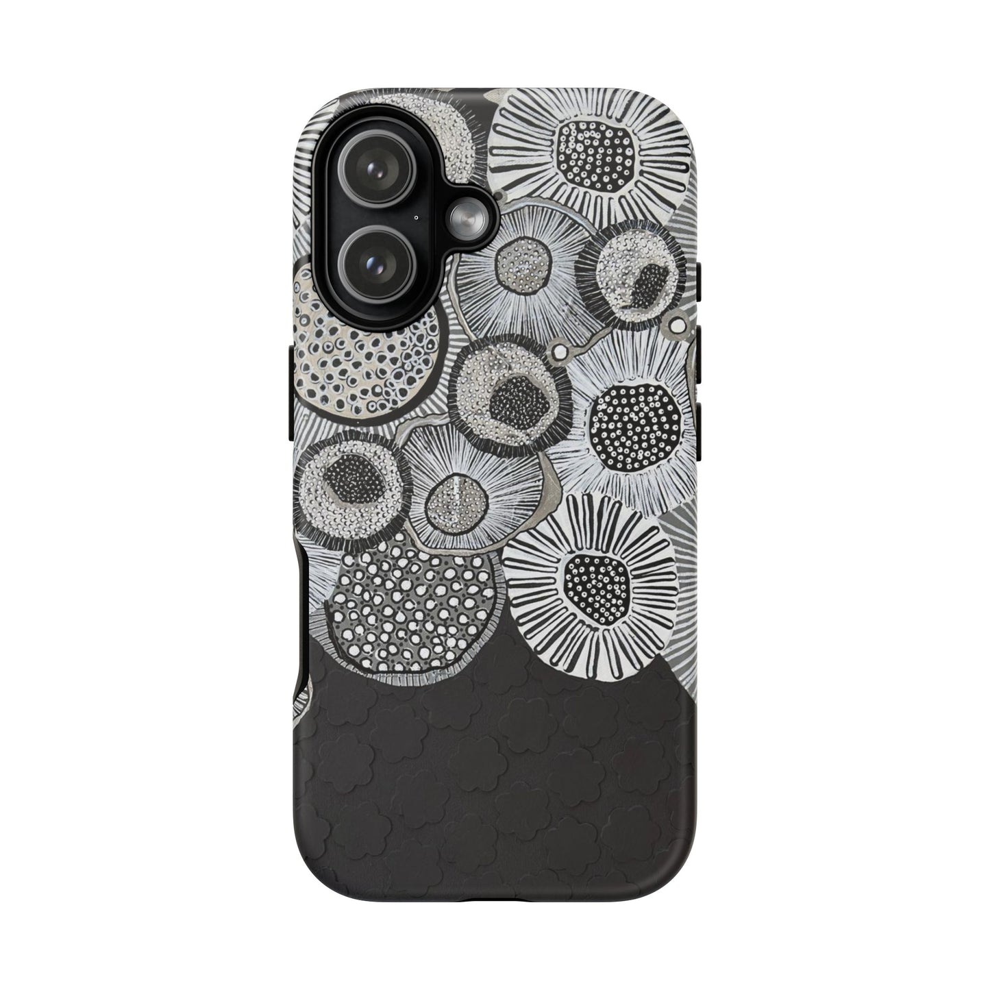 Protective Phone Case — Modern Floral Abstract Design